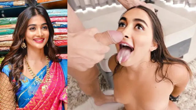 Pooja Hegde Actress Naked Threesome Cum On Face Video